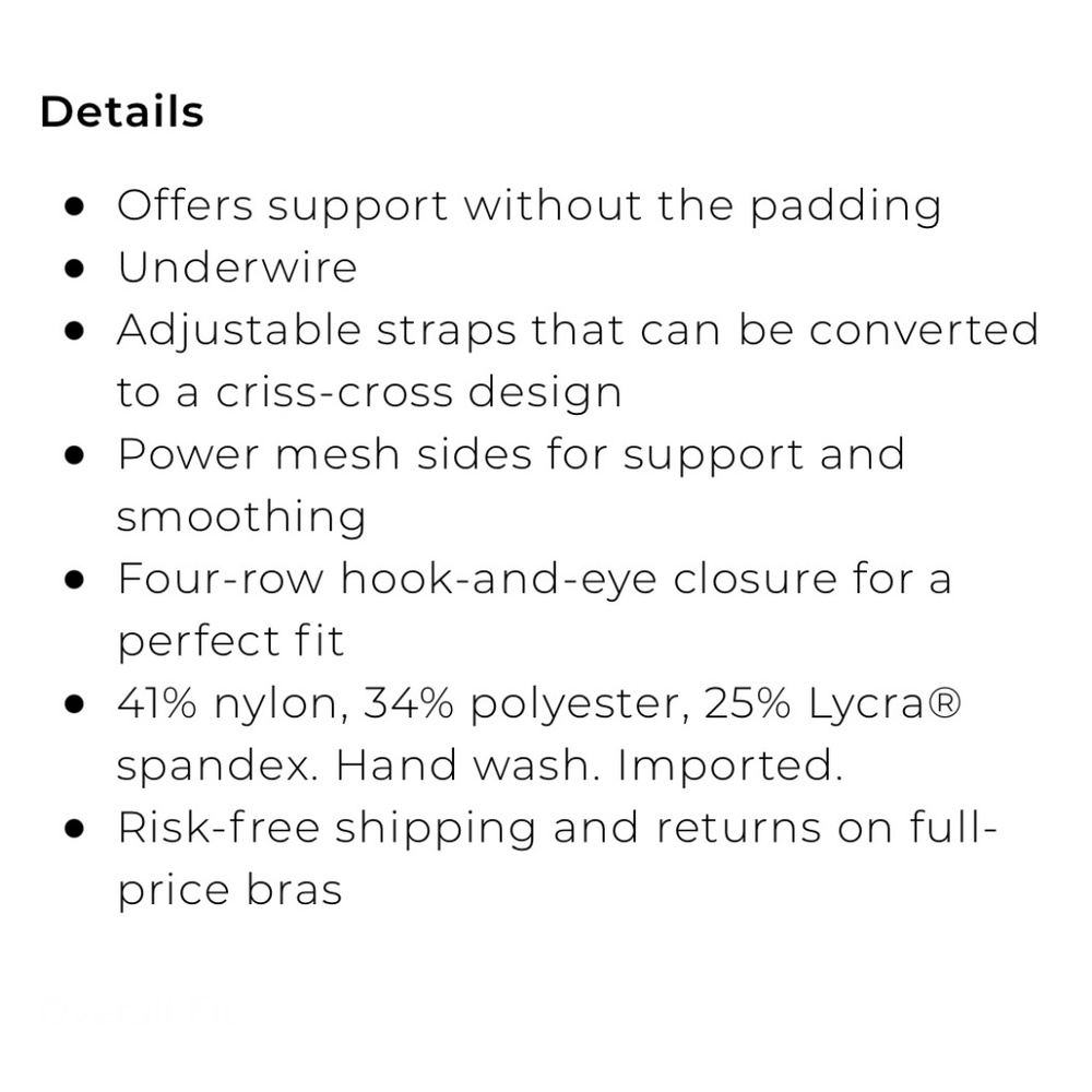 Lift Unlined Perfect Coverage Bra - Picture 2 of 2